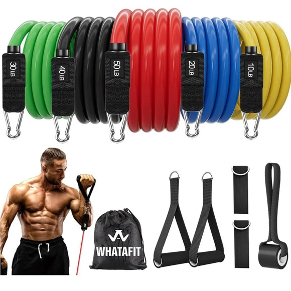 NIB WHATAFIT Resistance Bands - Picture 1 of 10